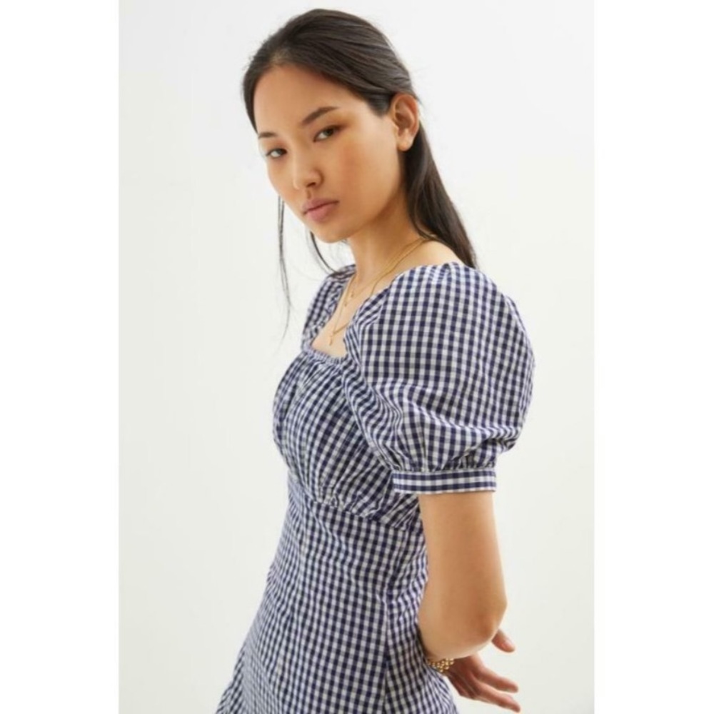 🌿|NWT| Anthropologie Gathered Puff-Sleeve Mini Dress